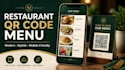 design a professional restaurant qr code menu