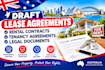 draft lease agreements rental contracts tenancy agreements and legal document