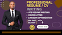 create a professional resume CV and linkedin profile