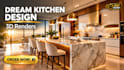 do 3d kitchen design, kitchen remodel and cabinet layout with 3d renders