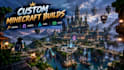 build minecraft spawn, lobby, hub, server map, minecraft castle spawn in bedrock