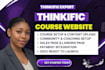 setup thinkific website course, thinkific course videos upload, thinkific expert