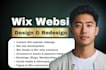 redesign wix website design wix website development, wix expert, ai integration