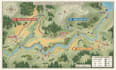 design custom hiking trail map, outdoor map, route map, park map, tourist map