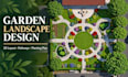 design stunning garden landscape layout, backyard visualization design