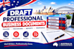 draft professional business documents policies procedures reports and proposals