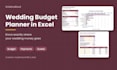 build a custom wedding budget planner spreadsheet in excel