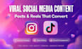 be your expert social media content creation viral post