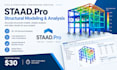 model and analyze structures using staad pro