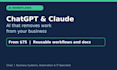 build an ai workflow using chatgpt or claude for your business