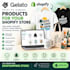 set up gelato print on demand products for shopify store