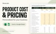 customize a product pricing calculator in excel or google sheets