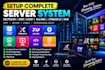 setup complete server system, restream, drm scrip, xui one, xtream ui, vod