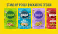 do pouch label design and stand up pouch packaging design