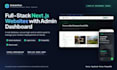 build a full stack nextjs website with admin dashboard and database