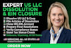 dissolve US llc or corp, file state articles, and close ein