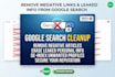 remove negative links, articles and leaked personal info from google search