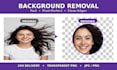 do precise background removal with transparent png