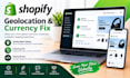 set up shopify geolocation team error currency converter fix