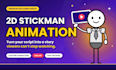 create 2d stickman animation stick figure explainer video animation