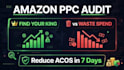 audit amazon PPC and reduce high acos