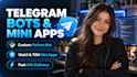 build a custom telegram mini app, webapp, or python bot