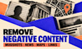 remove mugshots delete negative articles bad google map listing news cases links