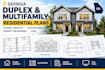 georgia duplex multifamily residential plans floor layouts elevations permit dra