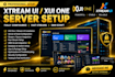 fully setup xtream ui, xui one server with adding of fast streams and drm script