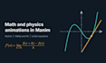 create math and physics animations in manim