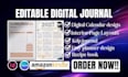 design digital journal prayer journal tracker diary kdp planner digital notebook