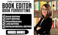 do developmental editing, book editing and proofreading