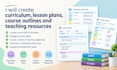 create curriculum, lesson plans, course outlines and teaching resources