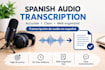 transcribe spanish audio into text
