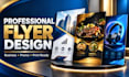 design a professional business or promotional flyer