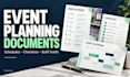 create an event schedule checklist and staff briefing for your event