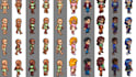do pixel art sprite and animation, pixel sprite sheet, pixel character and asset