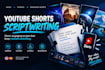 write engaging ytshorts scripts, strong hooks and storytelling