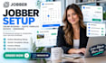 setup jobber online booking,quote template,invoice and remainders