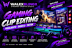 edit engaging gaming clips and stream highlights