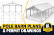 create pole barn plans and post frame building drawings