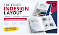 Fix adobe indesign layout formatting catalog brochure pamphlet layout ...