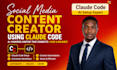 create social media content and automate social  media account with claude code