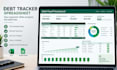 create debt tracker spreadsheet with payoff progress and payment dashboard