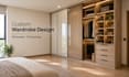 create a luxury wardrobe design with 3d visuals and detailed 2d drawings