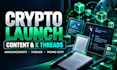 write a crypto and web3 launch announcement and x thread