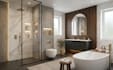 do bathroom interior design in 3d and render
