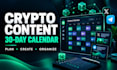 create a crypto and web3 social media content calendar