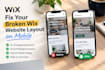 fix your broken wix website display on phones and tablets