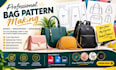 create totes saddle clutch bag sewing pattern design making